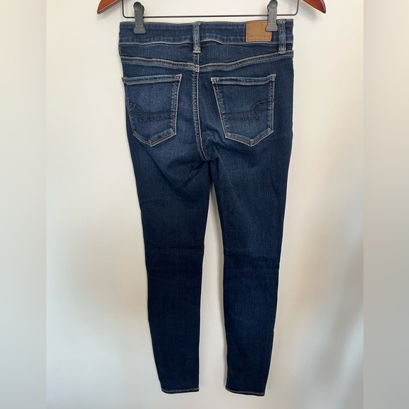American Eagle Women's Blue Skinny Jeans size 4 - Picture 3 of 5